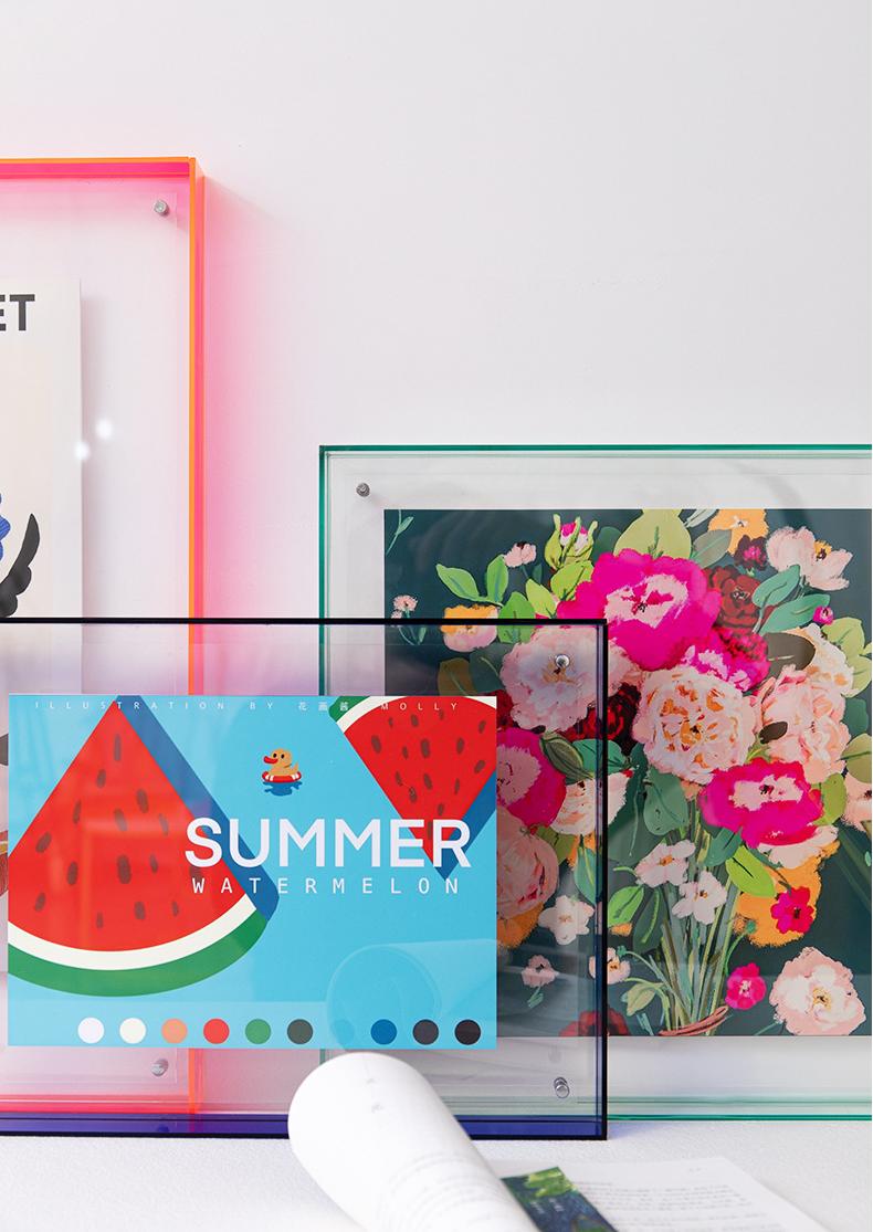 Colorful Acrylic Poster Stand
